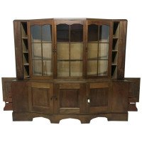 An Important Breakfront Bookcase/Cabinet Designed by E Barnsley, Exhibited 1982 - Thumbnail 1