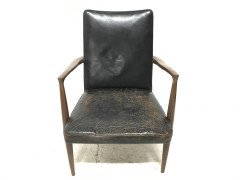 Finn Juhl Attributed, Scandinavian Teak Armchair with a Sculptural Design - Thumbnail 4
