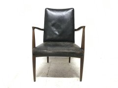 Finn Juhl Attributed, Scandinavian Teak Armchair with a Sculptural Design - Thumbnail 2