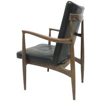 Finn Juhl Attributed, Scandinavian Teak Armchair with a Sculptural Design - Thumbnail 9