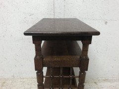 Liberty & Co. Attributed, Arts & Crafts Book Stand with Moorish Turned Decoration - Thumbnail 5