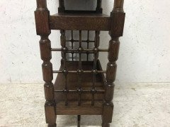 Liberty & Co. Attributed, Arts & Crafts Book Stand with Moorish Turned Decoration - Thumbnail 6