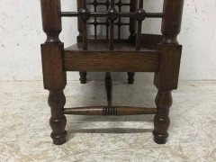 Liberty & Co. Attributed, Arts & Crafts Book Stand with Moorish Turned Decoration - Thumbnail 7