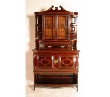 E. W. Godwin by Collinson & Lock of London. Eaton Hall Rosewood China Cabinet - Thumbnail 2