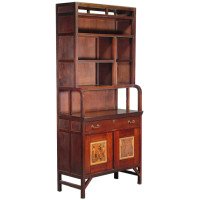 E. W. Godwin Important Anglo-Japanese Bookcase Painted by Henry Stacy Marks