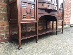 Waring & Gillows, an Exceptional, Bow Fronted Inlaid Display Cabinet - Thumbnail 4