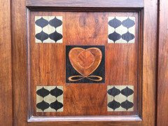 Waring & Gillows, an Exceptional, Bow Fronted Inlaid Display Cabinet - Thumbnail 6