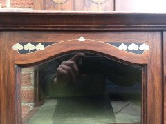 Waring & Gillows, an Exceptional, Bow Fronted Inlaid Display Cabinet - Thumbnail 7