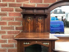 Waring & Gillows, an Exceptional, Bow Fronted Inlaid Display Cabinet - Thumbnail 8