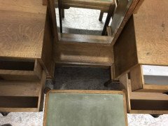 Gordon Russell. Arts & Crafts Cotswold Oak Dressing Table and Matching Stool - Thumbnail 7