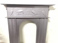 C. F. A Voysey, attributed, to George Wright a Cast Iron Fireplace with Feeding Crows - Thumbnail 3