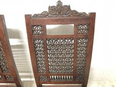 Liberty & Co. A Pair of Moorish Side Chairs with Carving & Moucharabieh Turnings - Thumbnail 11
