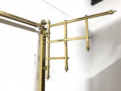 An Arts & Crafts Cast Brass Half Tester Double Bed with Stylised Floral Details - Thumbnail 6