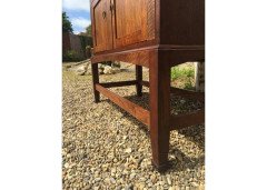 Arts & Crafts Craftsman Made Simple Oak Dresser with Decorative Shaped Top - Thumbnail 6