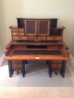 Rare Walnut Desk in the Anglo-Japanese Style Designed by Thomas Jeckyll - Thumbnail 2