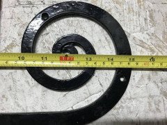 Good Pair of Gothic Revival Cast Iron Hinges - Thumbnail 4