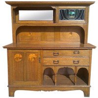 G. M. Ellwood Attributed, an Arts & Crafts Glasgow-Style Oak Sideboard