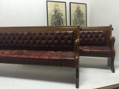 A. W. N. Pugin Important Oak Gothic Revival Bench From Abney Hall - Thumbnail 2