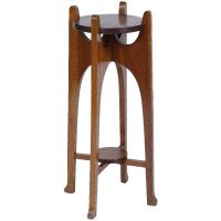 Liberty & Co. A Glasgow School Arts & Crafts Oak Plant Stand - Thumbnail 10