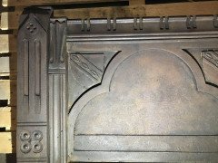 William Burges by Francis Skidmore, Gothic Revival Cast Iron Fire Insert - Thumbnail 4