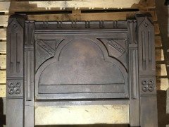 William Burges by Francis Skidmore, Gothic Revival Cast Iron Fire Insert - Thumbnail 3