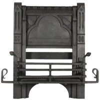 William Burges by Francis Skidmore, Gothic Revival Cast Iron Fire Insert