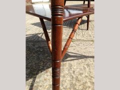 Rare Pair of Anglo-Japanese two-tier Walnut Side Tables by Jas Shoolbred - Thumbnail 1