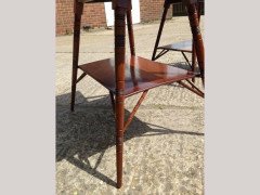 Rare Pair of Anglo-Japanese two-tier Walnut Side Tables by Jas Shoolbred - Thumbnail 2