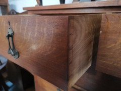 Heal's. An Arts & Crafts Oak Chest of Drawers, Stamped Heal's of London - Thumbnail 4