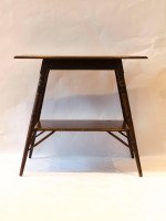 Rare Pair of Anglo-Japanese two-tier Walnut Side Tables by Jas Shoolbred - Thumbnail 5