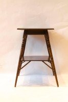 Rare Pair of Anglo-Japanese two-tier Walnut Side Tables by Jas Shoolbred - Thumbnail 6