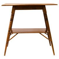 Rare Pair of Anglo-Japanese two-tier Walnut Side Tables by Jas Shoolbred - Thumbnail 9