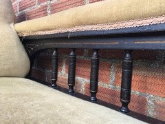Well-Crafted Aesthetic Movement Ebonised and Parcel-Gilt Chaise Longue - Thumbnail 1