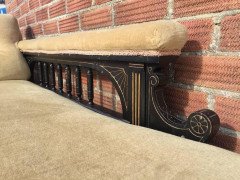 Well-Crafted Aesthetic Movement Ebonised and Parcel-Gilt Chaise Longue - Thumbnail 3