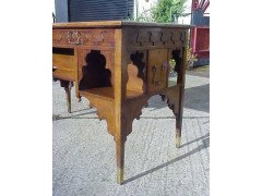 E. W. Godwin for William Watt, an Anglo-Japanese Walnut Desk. - Thumbnail 2