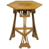 Arts & Crafts Liberty & Co. 'Sigebert' Oak Side Table - Thumbnail 1