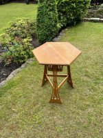 Arts & Crafts Liberty & Co. 'Sigebert' Oak Side Table - Thumbnail 4