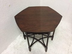 Arts & Crafts Flame Mahogany Centre / Side Table In the style of Charles Spooner - Thumbnail 3