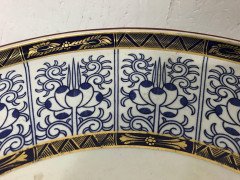 Rare Anglo-Japanese Side Table with the Original Royal Worcester Porcelain Plate - Thumbnail 3