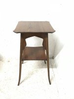Liberty & Co. Attributed, an Elegant Anglo-Moorish Aesthetic Elm Side Table - Thumbnail 3