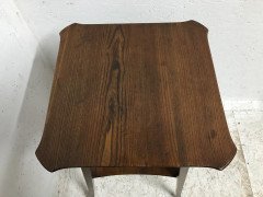 Liberty & Co. Attributed, an Elegant Anglo-Moorish Aesthetic Elm Side Table - Thumbnail 5