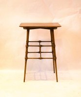 Liberty & Co., attributed, Aesthetic Movement Ash Side Table with Bobbin Details. - Thumbnail 2