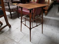 Liberty & Co., attributed, Aesthetic Movement Ash Side Table with Bobbin Details. - Thumbnail 4