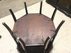 E. W. Godwin Attributed, Anglo-Japanese Rosewood Eight-Leg Table - Thumbnail 20