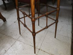 Liberty & Co., attributed, Aesthetic Movement Ash Side Table with Bobbin Details. - Thumbnail 6