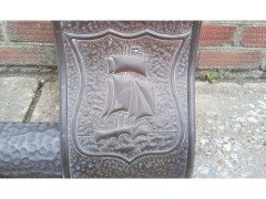 Arts & Crafts Fireplace Set with a Seat to Each Side & Matching Fire Screen - Thumbnail 4
