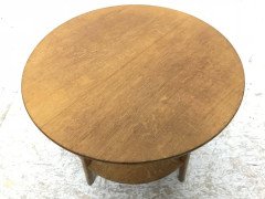Edward Barnsley, Arts & Crafts Oak Two-Tier Circular Coffee or Side Table - Thumbnail 6