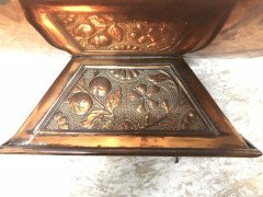 Dr. C Dresser, benham & Froud Aesthetic Movement Arts & Crafts Copper Coal Box - Thumbnail 14