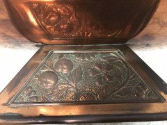 Dr. C Dresser, benham & Froud Aesthetic Movement Arts & Crafts Copper Coal Box - Thumbnail 16