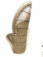 The King of Peacock Armchairs, Original Cane Throne Armchair 1970's - Thumbnail 7